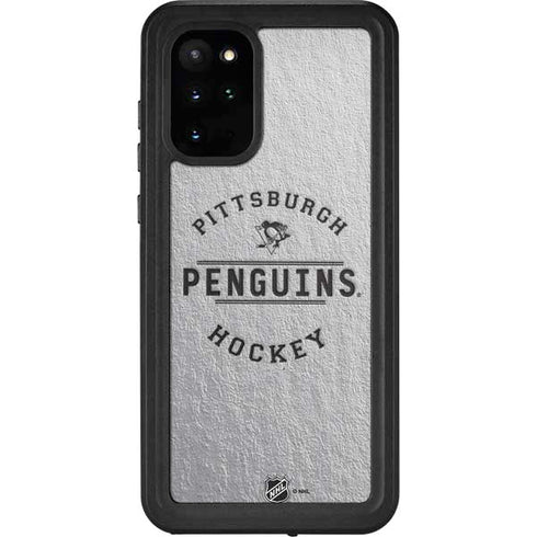 NHL Pittsburgh Penguins Black Text Galaxy S20 Plus Waterproof Case