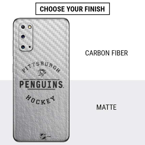 NHL Pittsburgh Penguins Black Text Galaxy S20 Skin