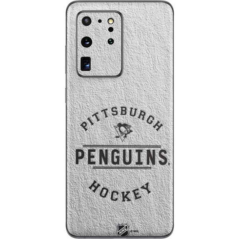 NHL Pittsburgh Penguins Black Text Galaxy S20 Ultra 5G Skin