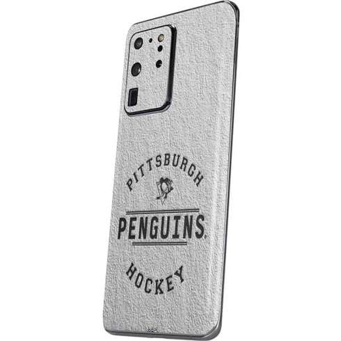 NHL Pittsburgh Penguins Black Text Galaxy S20 Ultra 5G Skin