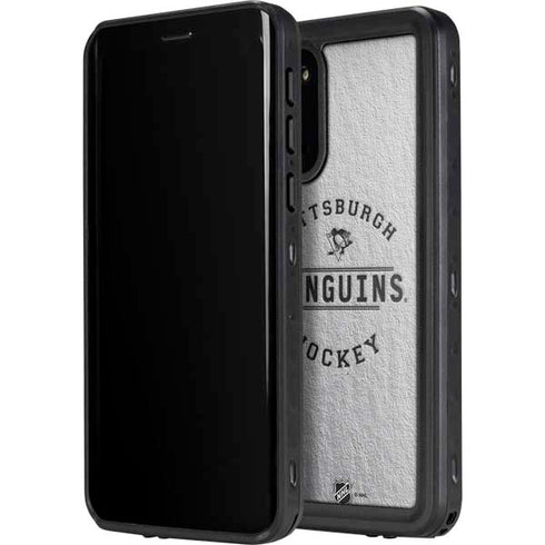 NHL Pittsburgh Penguins Black Text Galaxy S20 Waterproof Case