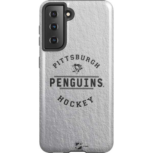 NHL Pittsburgh Penguins Black Text Galaxy S21 5G Pro Case