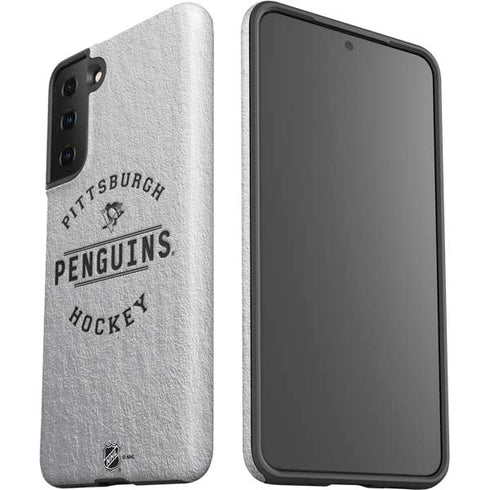 NHL Pittsburgh Penguins Black Text Galaxy S21 FE Pro Case