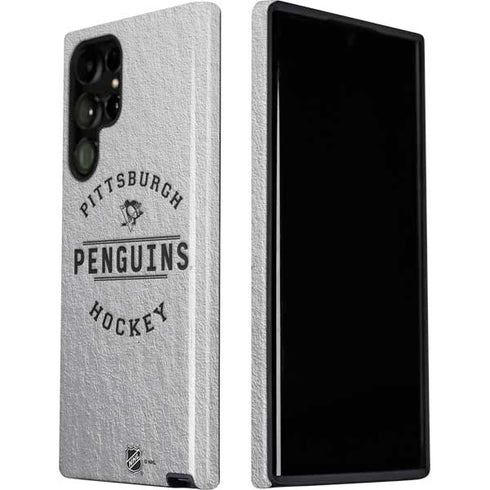 NHL Pittsburgh Penguins Black Text Galaxy S22 Ultra Pro Case