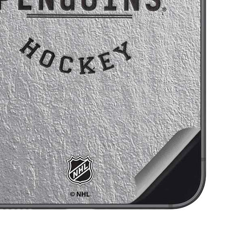 NHL Pittsburgh Penguins Black Text Galaxy S23 FE Skin