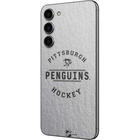 NHL Pittsburgh Penguins Black Text Galaxy S23 Plus Skin