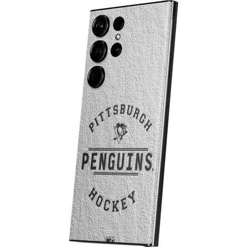 NHL Pittsburgh Penguins Black Text Galaxy S23 Ultra Skin