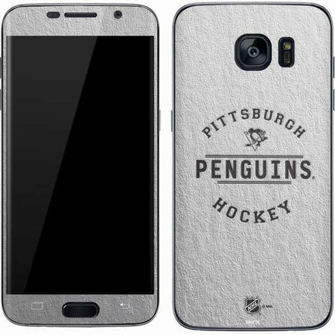 NHL Pittsburgh Penguins Black Text Galaxy S7 Skin
