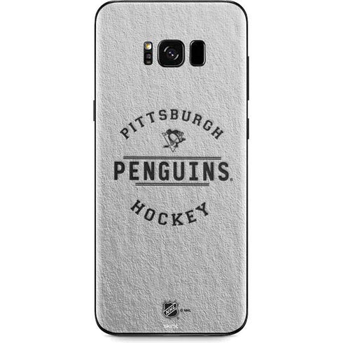NHL Pittsburgh Penguins Black Text Galaxy S8 Plus Skin