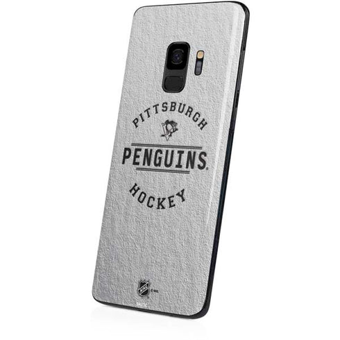 NHL Pittsburgh Penguins Black Text Galaxy S9 Skin