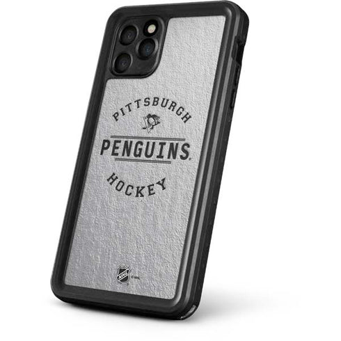 NHL Pittsburgh Penguins Black Text iPhone 11 Pro Max Waterproof Case