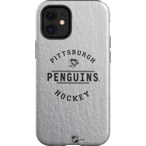 NHL Pittsburgh Penguins Black Text iPhone 12 Mini Impact Case