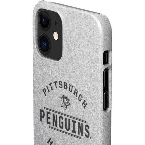 NHL Pittsburgh Penguins Black Text iPhone 12 Mini Lite Case