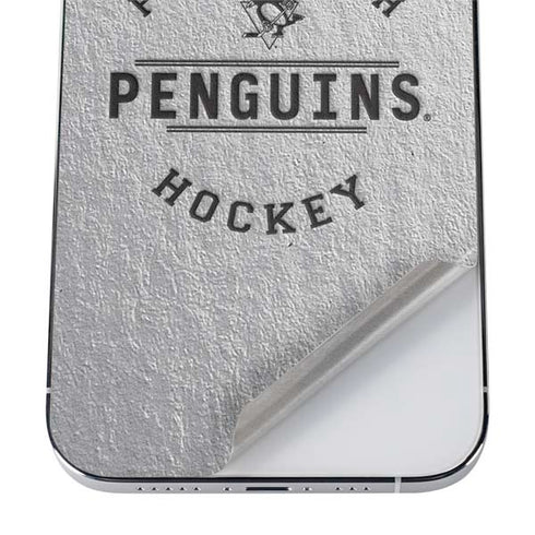 NHL Pittsburgh Penguins Black Text iPhone 12 Pro Skin