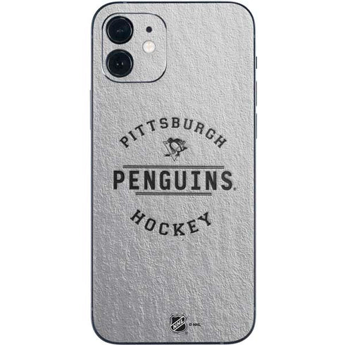 NHL Pittsburgh Penguins Black Text iPhone 12 Skin
