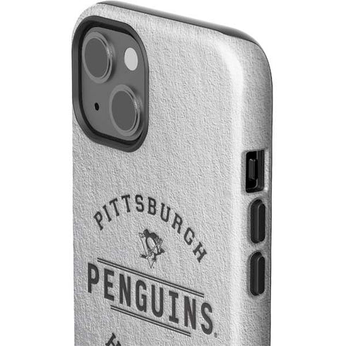 NHL Pittsburgh Penguins Black Text iPhone 15 Plus Impact Case