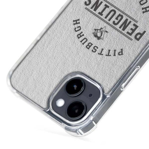 NHL Pittsburgh Penguins Black Text iPhone 15 Plus MagSafe Case