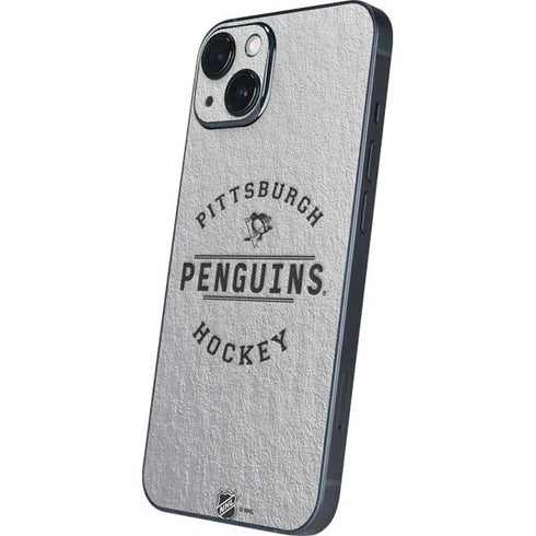 NHL Pittsburgh Penguins Black Text iPhone 15 Plus Skin