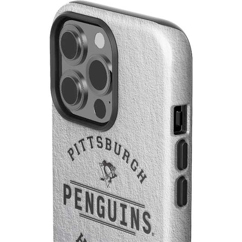 NHL Pittsburgh Penguins Black Text iPhone 15 Pro Impact Case