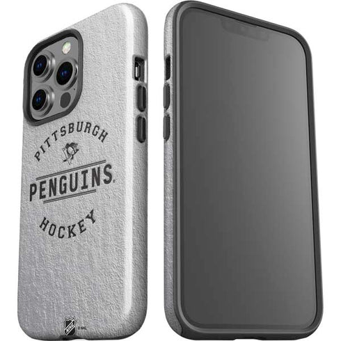 NHL Pittsburgh Penguins Black Text iPhone 14 Pro Impact Case