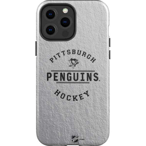 NHL Pittsburgh Penguins Black Text iPhone 15 Pro Max Impact Case