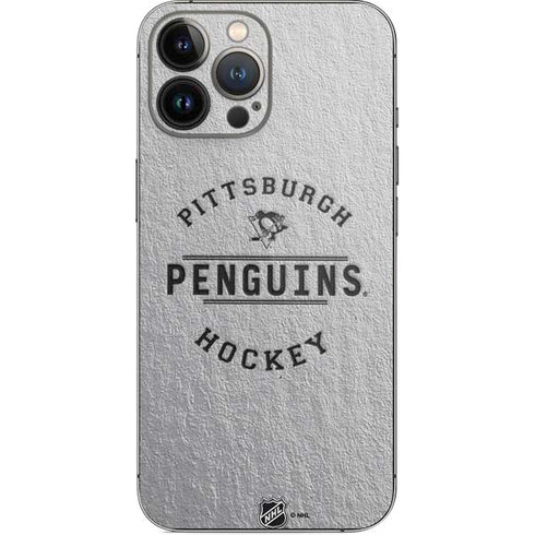 NHL Pittsburgh Penguins Black Text iPhone 14 Pro Max Skin