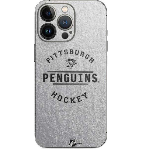 NHL Pittsburgh Penguins Black Text iPhone 14 Pro Skin
