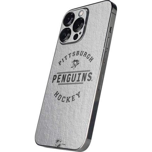 NHL Pittsburgh Penguins Black Text iPhone 15 Pro Skin