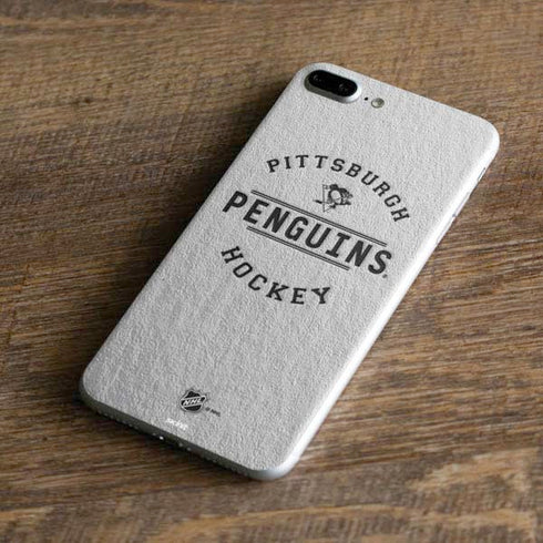 NHL Pittsburgh Penguins Black Text iPhone 8 Plus Skin