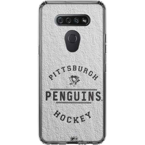 NHL Pittsburgh Penguins Black Text LG K51/Q51 Clear Case
