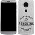 NHL Pittsburgh Penguins Black Text Moto E5 Plus Skin