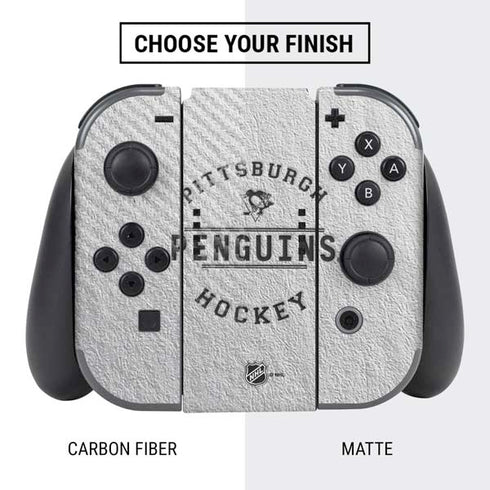NHL Pittsburgh Penguins Black Text Nintendo Switch Bundle Skin