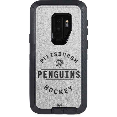 NHL Pittsburgh Penguins Black Text Otterbox Defender Galaxy Skin