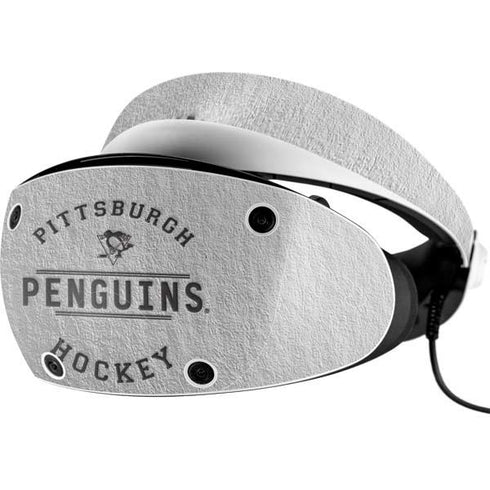 NHL Pittsburgh Penguins Black Text PlayStation VR2 Skin