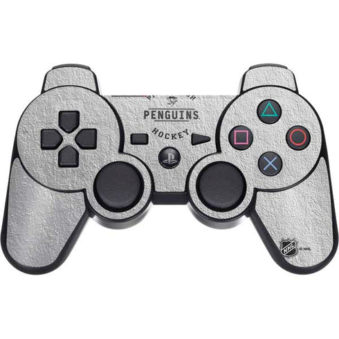 NHL Pittsburgh Penguins Black Text PS3 Dual Shock wireless controller Skin