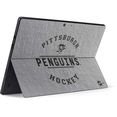 NHL Pittsburgh Penguins Black Text Surface Pro 7 Skin