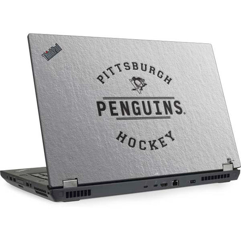 NHL Pittsburgh Penguins Black Text Lenovo ThinkPad Skin