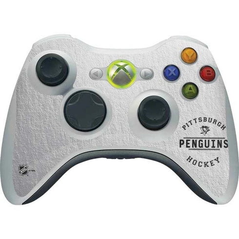 NHL Pittsburgh Penguins Black Text Xbox 360 Wireless Controller Skin
