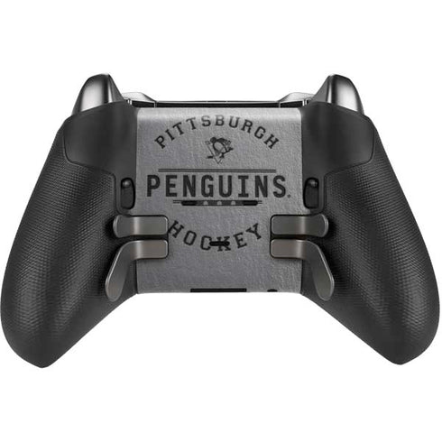 NHL Pittsburgh Penguins Black Text Xbox Elite Wireless Controller Series 2 Skin