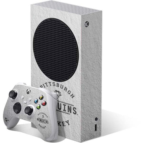 NHL Pittsburgh Penguins Black Text Xbox Series S Bundle Skin
