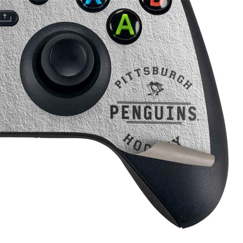 NHL Pittsburgh Penguins Black Text Xbox Series X Controller Skin