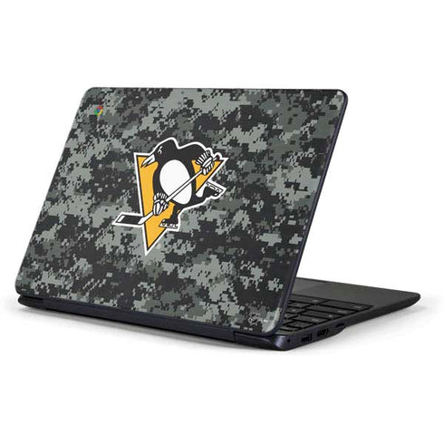 NHL Pittsburgh Penguins Camo Samsung Chromebook Skin