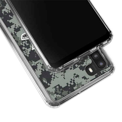 NHL Pittsburgh Penguins Camo Galaxy A21 Clear Case