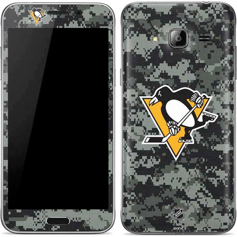 NHL Pittsburgh Penguins Camo Galaxy J3 Skin