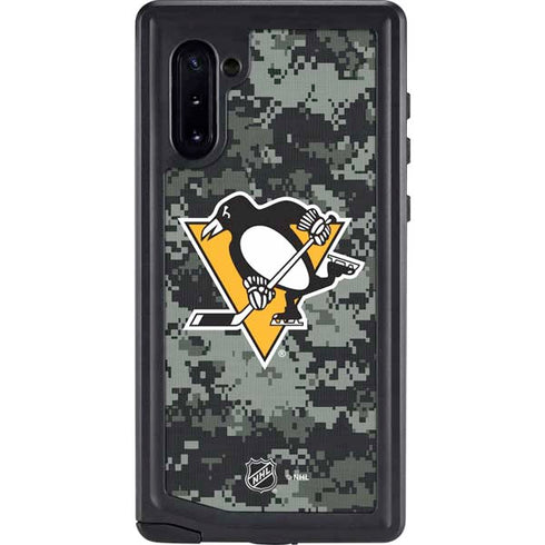 NHL Pittsburgh Penguins Camo Galaxy Note 10 Waterproof Case