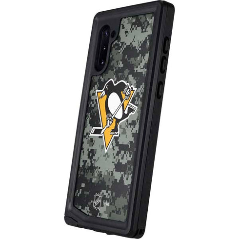 NHL Pittsburgh Penguins Camo Galaxy Note 10 Waterproof Case
