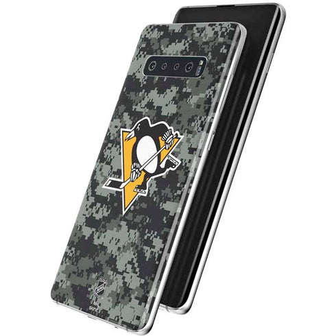 NHL Pittsburgh Penguins Camo Galaxy S10 Plus Skin