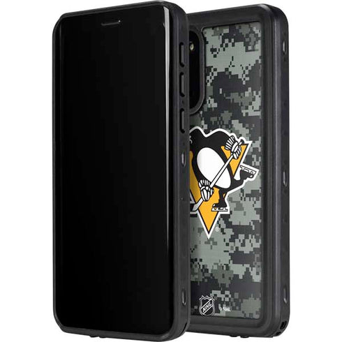 NHL Pittsburgh Penguins Camo Galaxy S20 Plus Waterproof Case