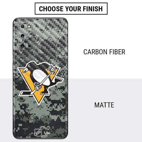 NHL Pittsburgh Penguins Camo Galaxy S20 Skin