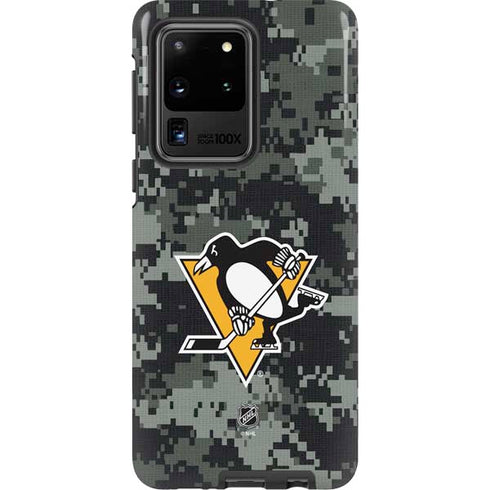 NHL Pittsburgh Penguins Camo Galaxy S20 Ultra 5G Pro Case